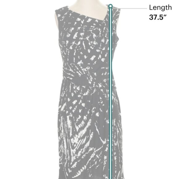 Kasper Casual Dress, Graphic Print, Size M - Picture 8 of 12